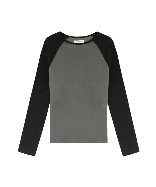W Raglan Long Sleeve, Black