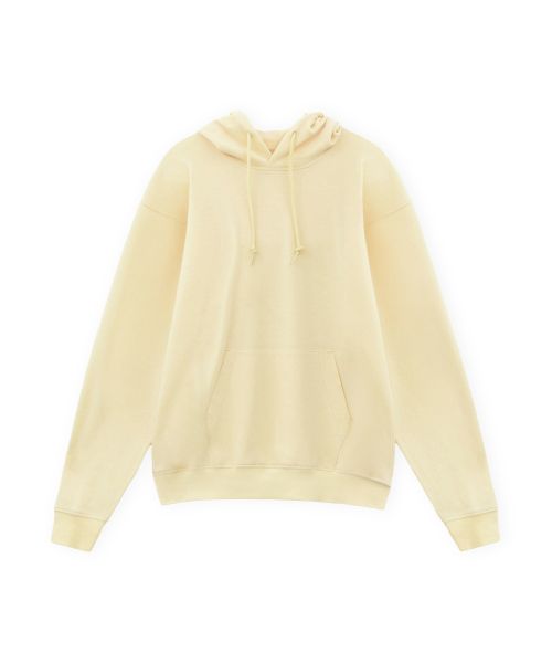 Hard Twist Sweat Hoodie, Light Yellow