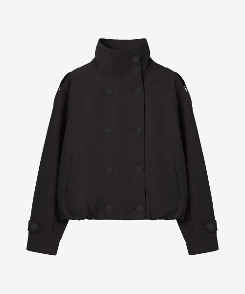 노베라 벌룬 하이넥 자켓_블랙 Novera Balloon High-Neck Jacket_Black