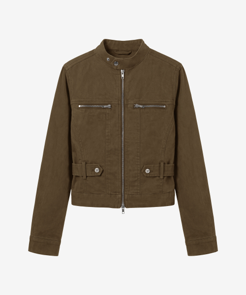 벡터 스냅 슬림 자켓_브라운 Vector Snap Slim Jacket_Brown