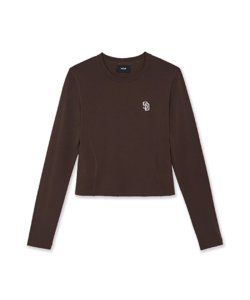 WOMENS BASIC LIGHT BRUSHED SLIM FIT LONG SLEEVE T-SHIRTS