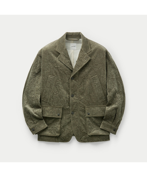 SAGE DE CRET CODUROY CRINKLE WORK JACKET SVUAW26255KHX