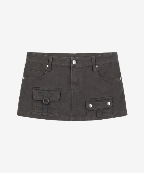 벡터 모듈 스커트_챠콜 Vector Module Skirt_Charcoal