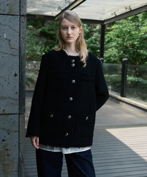Wool Tweed Jacket J1JK721A