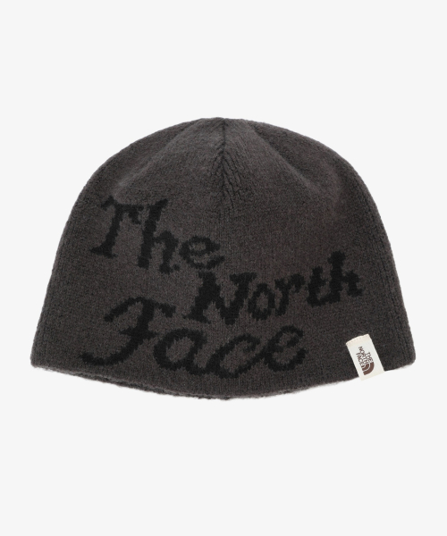 노스페이스 NE3BS52J 브러시드 로고 비니 DARK CHARCOAL