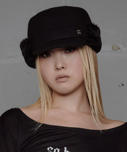 락케이크 Earflap Fur Cap - Black