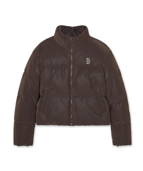 WomenS Matt Glossy Crop Down Jkt
