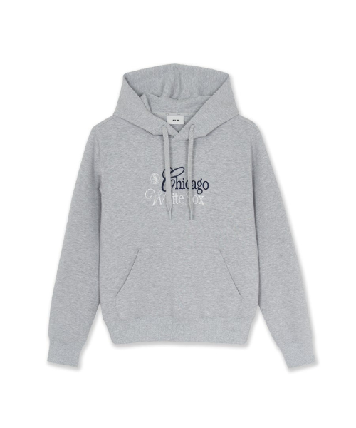 BASIC SERIFF BIG LETTERING LOGO HOODIE