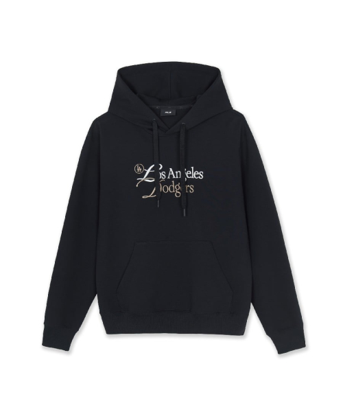 BASIC SERIFF BIG LETTERING LOGO HOODIE