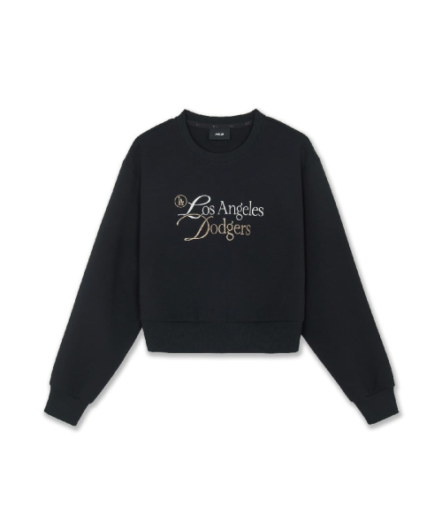 WOMENS BASIC SERIFF BIG LETTERING LOGO SWEATSHIRTS