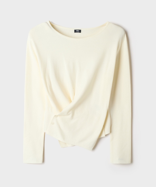 Wrap Button Knit_SPKWG49W07
