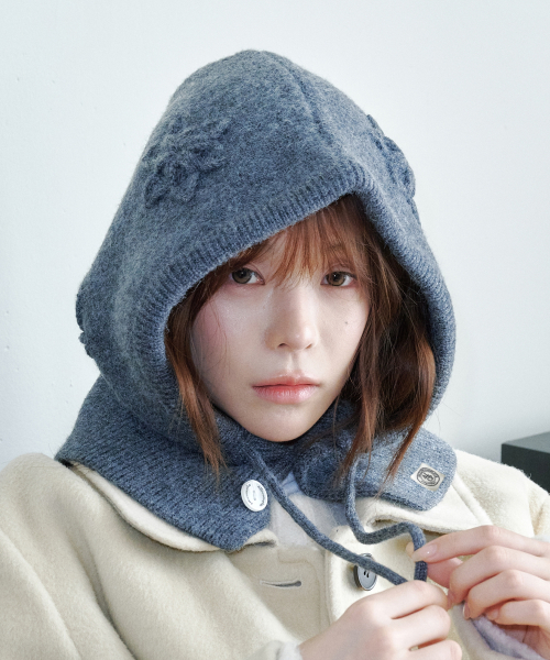 올인컴플리트 스노우 블룸 바라클라바 (차콜)