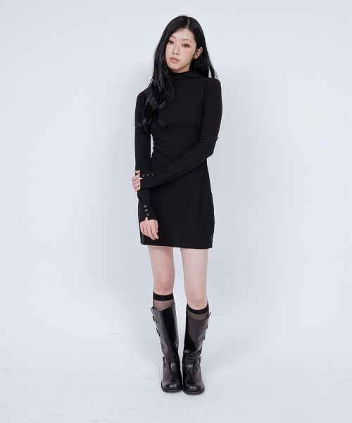 EVE LONG SLEEVE DRESS BLACK