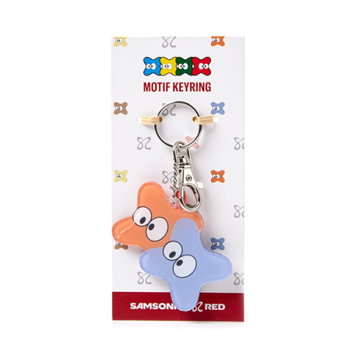 쌤소나이트 레드 TWINS MOTIF 키링 ORANGE/BLUE UU916004