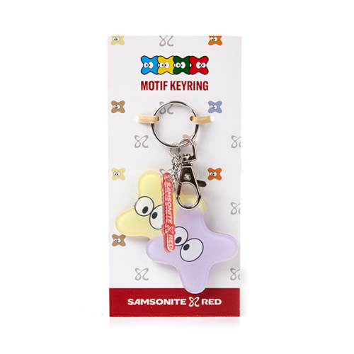 쌤소나이트 레드 TWINS MOTIF 키링 YELLOW/PURPLE UU946004