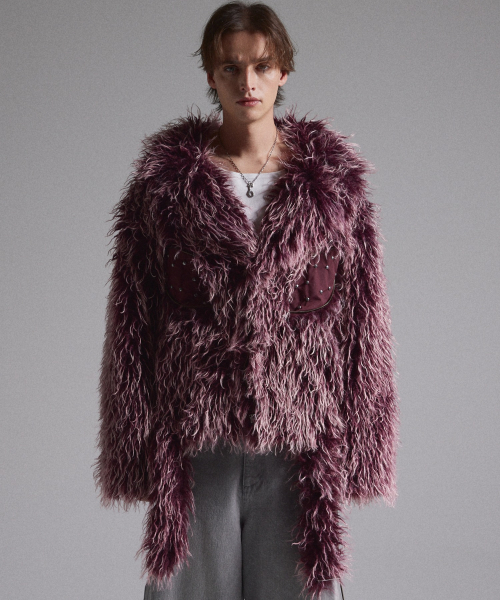 Fur Boa Riders Jacket — Main product photo