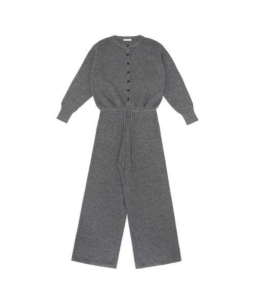 피브비 Wool Blend Knit Jumpsuit (heather grey)