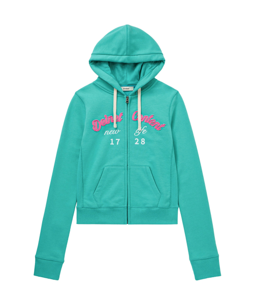 CONTENT SLIM HOOD ZIP - UP IN MINT