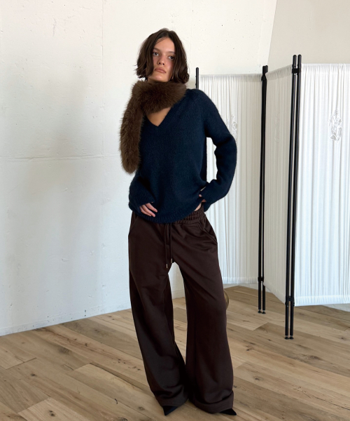 BOCA WOOL V KNIT (TEAL BLUE)