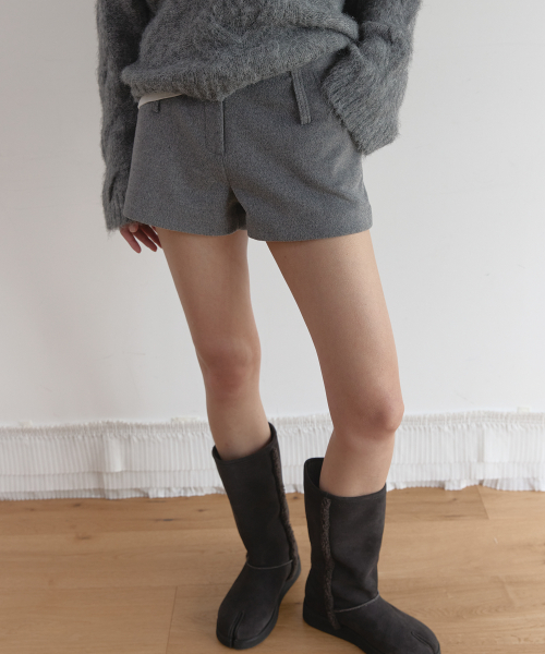 WOOL MICRO PANTS (GREY)