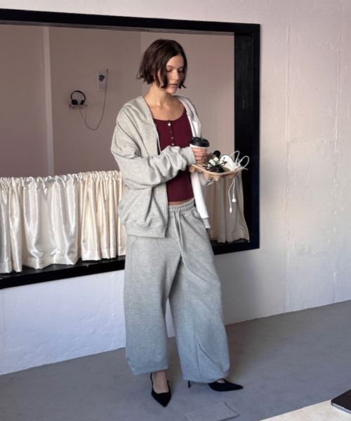 EASY SWEAT PANTS (MELANGE GREY)
