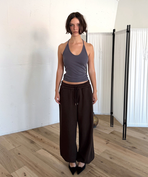 EASY SWEAT PANTS (BROWN)