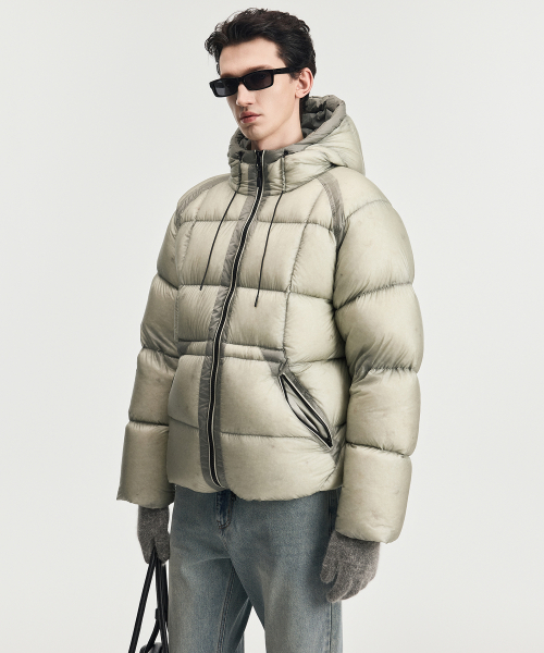 Citymist Midweight European Goose Down Jacket (Pistachio) TNJU6F202E2 — Main product photo