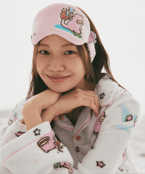 POKEMON Even If Clumsy, It Transforms Ditto Sleep Mask (Pink)_SPAWG4TU02