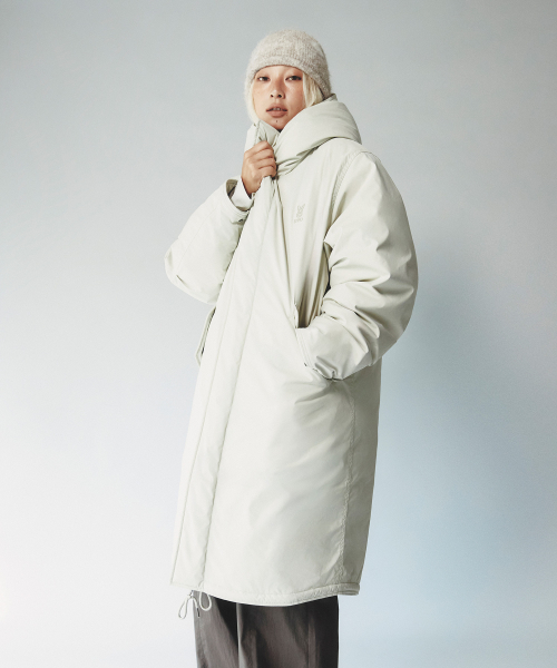 디오디 가마보코 쉘터 롱 구스 다운 자켓(IVORY)