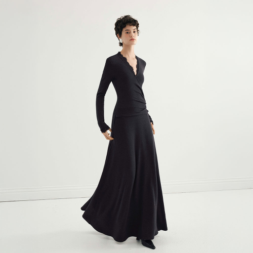 와이와이아이엠 YY_Wrap fit waist dress