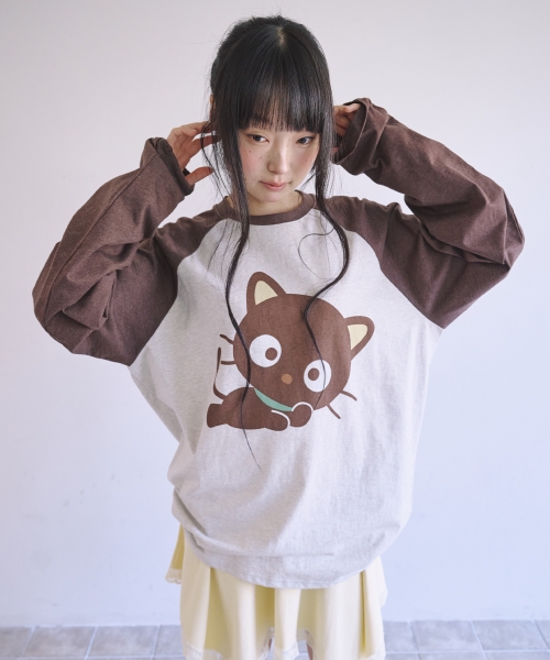 CHOCOCAT RAGLAN T SHIRT - BROWN — Main product photo