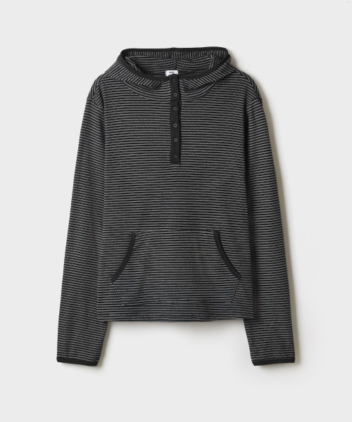 Striped Fleece Hooded Long-Sleeve Tee_SPLSG4TG01