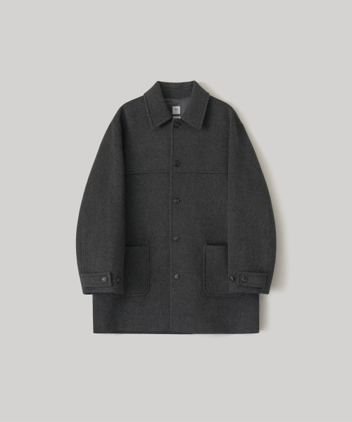 어나더 오피스 Maverick Car Coat (Heather Charcoal)