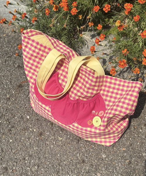 Peach Pocket Bag
