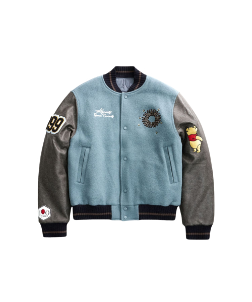 999휴머니티 ARCHIVE VARSITY JACKET (INDI BLUE)