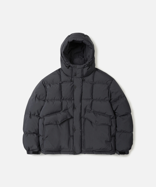 TORAY DELFY 구스 다운 파카 (UTILITY VER.) DARK NAVY — Main product photo