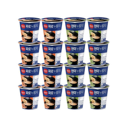 CJ제일제당 햇반 파로누룽지 30g x8개+현미누룽지 30g x8개