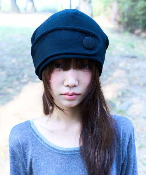 시오 BIG TAP POINT BEANIE [BLACK]