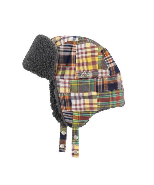썬러브투어 Patchwork Trooper Hat Pink