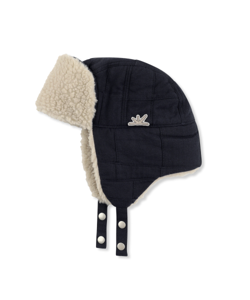 썬러브투어 Patchwork Trooper Hat Dark Navy