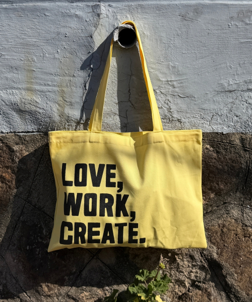 스터니 Love Work Create ECO BAG YELLOW