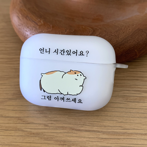 언니 시간 있어요 그럼 아껴쓰세요 에어팟 버즈 케이스