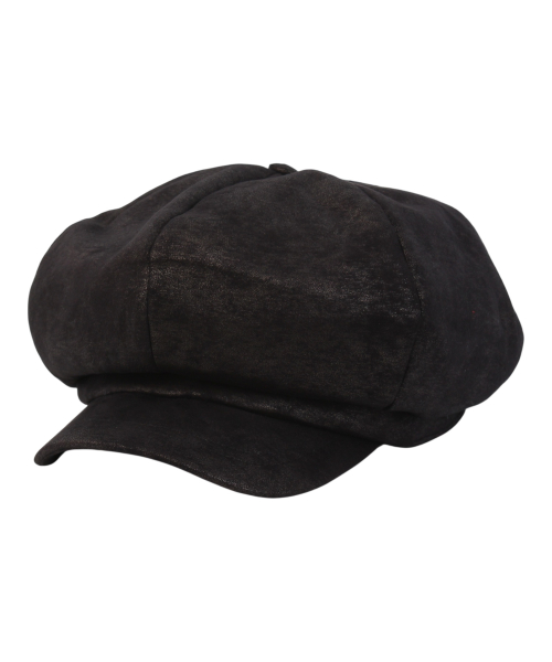 유니버셜 케미스트리 Crack Loosefit Black Newsboy Cap 뉴스보이캡