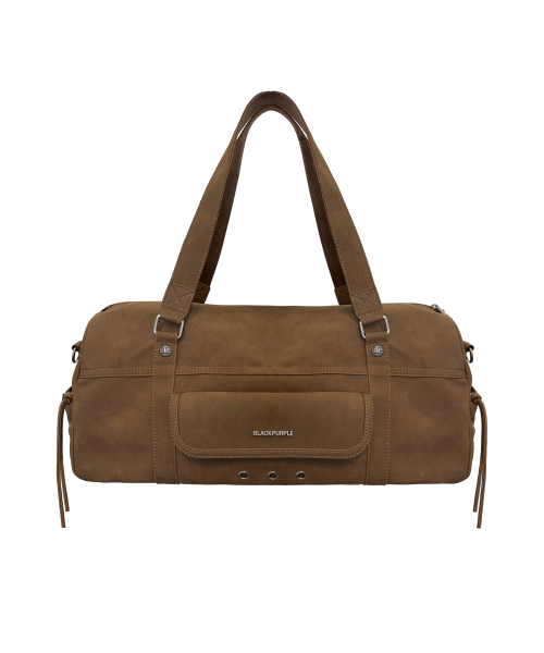 블랙 퍼플 모리슨 보스턴 백_브라운 Morrison Boston Bag_Brown