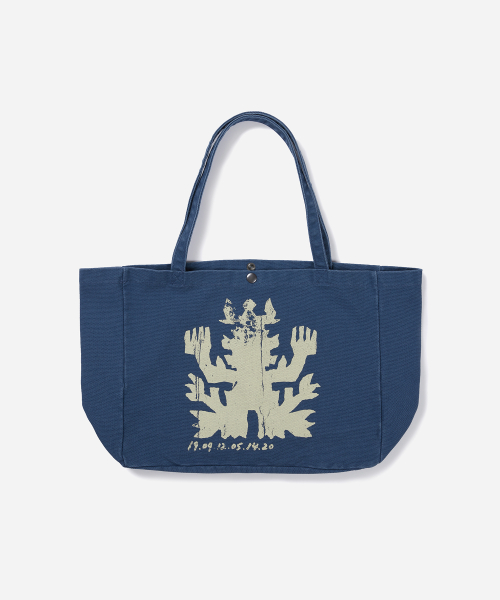 사일런트실러블 Relic tote bag / Steel blue