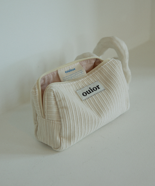 위올 [기프트박스]ouior everyday pouch_corduroy vanilla cream