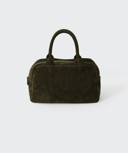 코스모스 SUEDE BOSTON BAG (DARK BROWN)