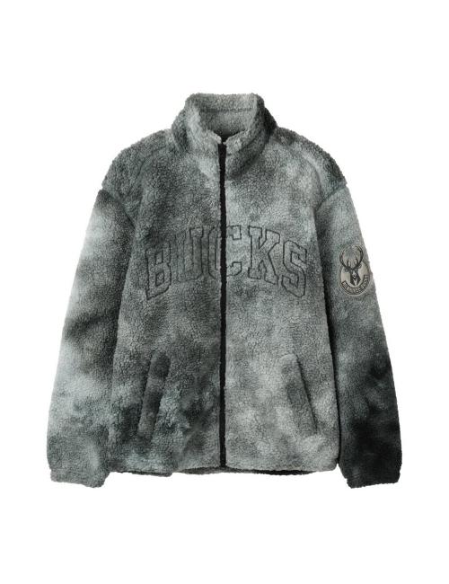 올오버 패턴 플리스 점퍼 그린 — Main product photo