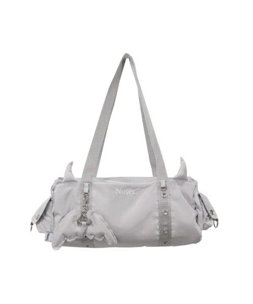 Devil round boston bag _ Grey