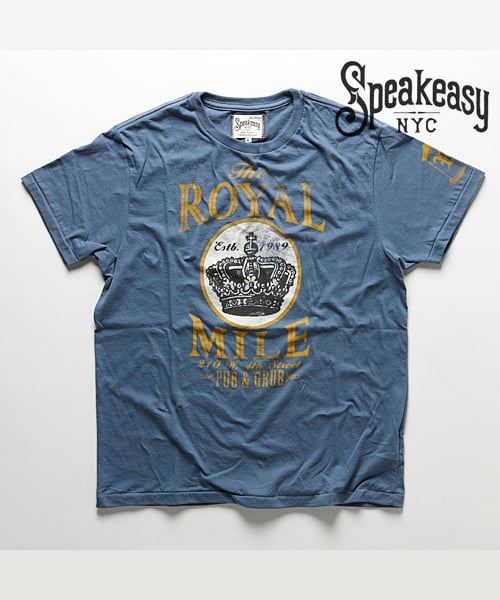스피크이지(SPEAK EASY) [Speak Easy]Royal mile tee (Blue) - 98,000 | 무신사 스토어